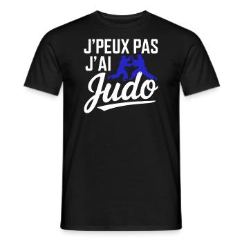 I can't I have judo - Men's T-Shirt - black - Front - AI Model Male 178 light (178cm)