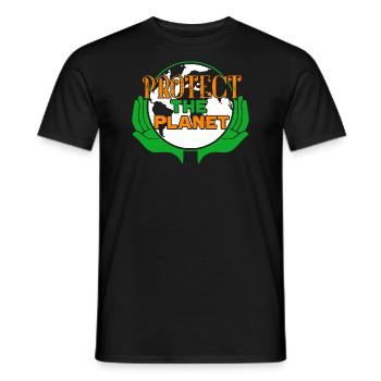 Earth Day Protect The Planet Earth - Men's T-Shirt - black - Front - AI Model Male 178 light (178cm)