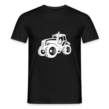Traktor Farmer Symbol - Männer T-Shirt - Schwarz - Vorne - AI Model Male 178 light (178cm)