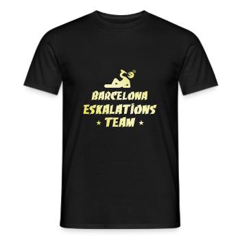 Barcelona Escalation - Men's T-Shirt - black - Front - AI Model Male 178 light (178cm)