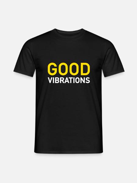 Good Vibrations - Men's T-Shirt - black