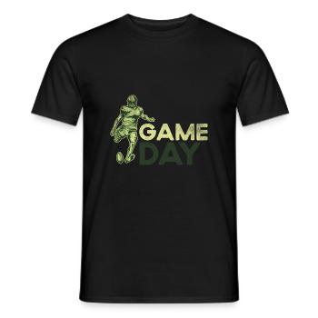 Rétro Citation Drôle Football Américain Touchdown-SAIS - T-shirt homme - noir - Devant - AI Model Male 178 light (178cm)