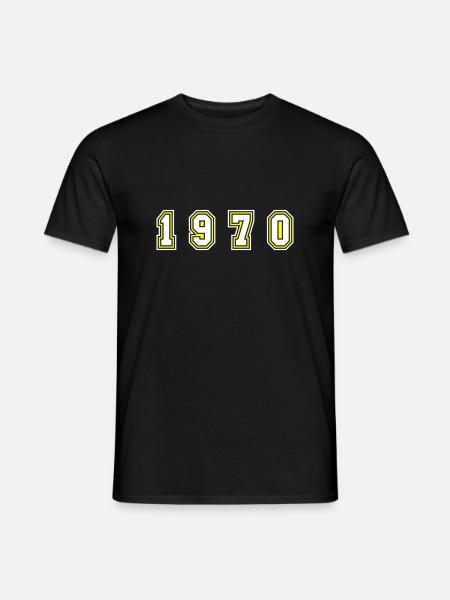 1970 Year Number - Men's T-Shirt - black