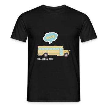 ROSA PARKS NAH VINTAGE geschenkidee - Männer T-Shirt - Schwarz - Vorne - AI Model Male 178 light (178cm)