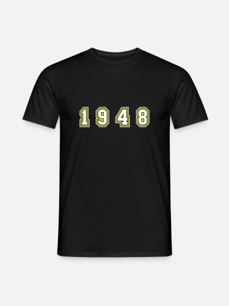 1948 Year Number - Men's T-Shirt - black