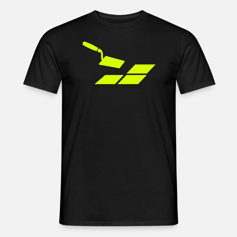 Fliesenleger - Männer T-Shirt - Schwarz