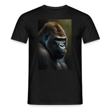 Gorilla Monkey Cool - T-shirt homme - noir - Devant - AI Model Male 178 light (178cm)
