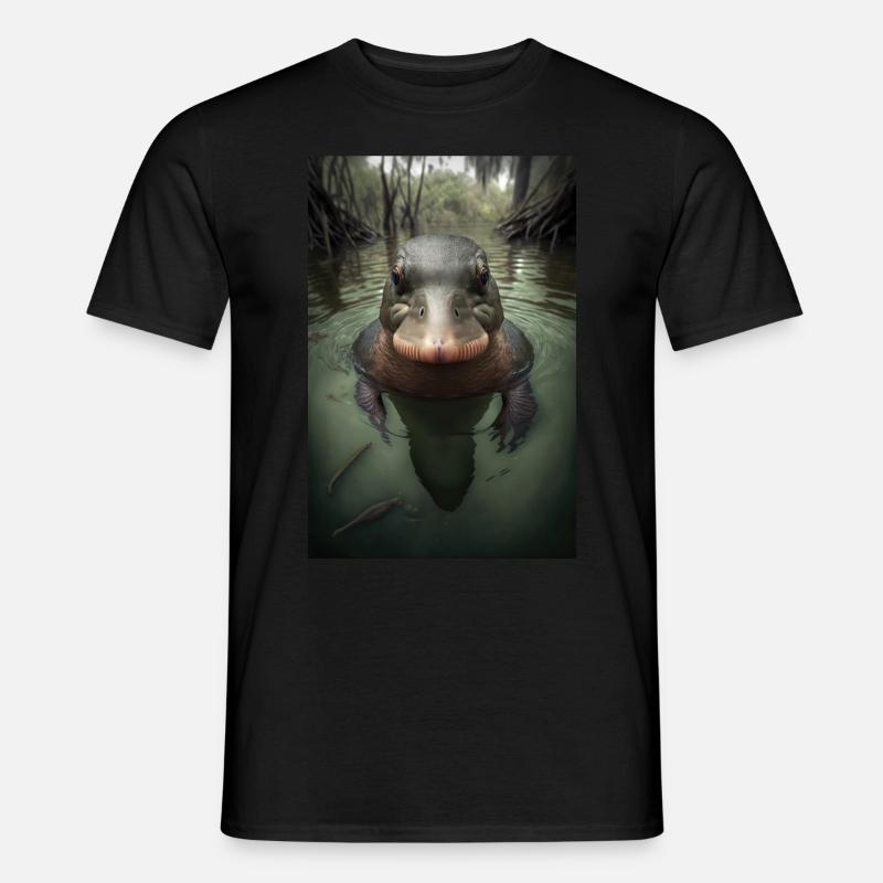 Schnabeltier platypus - Männer T-Shirt - Schwarz