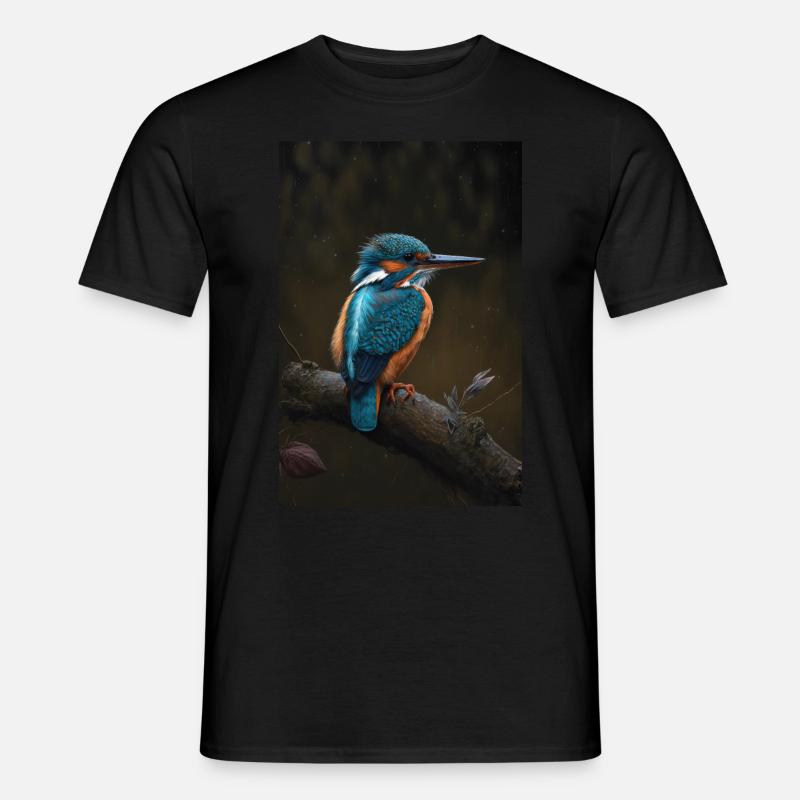 Eisvogel Kingfisher Vogel Lover - Männer T-Shirt - Schwarz