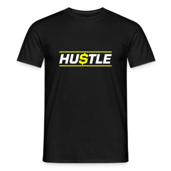 Hustle Quote - Männer T-Shirt - Schwarz - Vorne - AI Model Male 178 light (178cm)