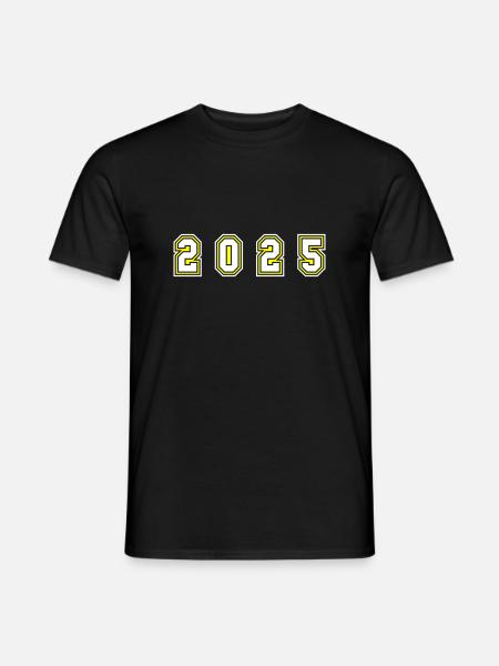 2025 Year Number - Men's T-Shirt - black