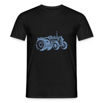 Silhouette de tracteur Agriculture agricole - T-shirt homme - noir - Devant - AI Model Male 178 light (178cm)
