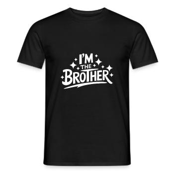 Frère Grand Frère Frère Famille - T-shirt homme - noir - Devant - AI Model Male 178 light (178cm)