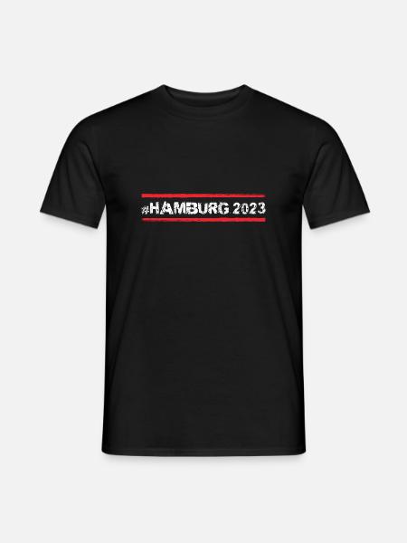 Hamburg 2023 - Männer T-Shirt - Schwarz