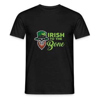 Irisch bis The Bone St. Patricks Tag Lustiger Zita - Männer T-Shirt - Schwarz - Vorne - AI Model Male 178 light (178cm)
