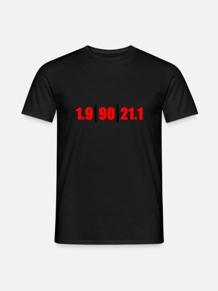 Triathlon Distanzen MD - Männer T-Shirt - Schwarz