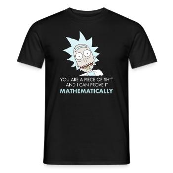 Rick And Morty Piece Of Sh*t Stück Schei*e - Männer T-Shirt - Schwarz - Vorne - AI Model Male 178 light (178cm)
