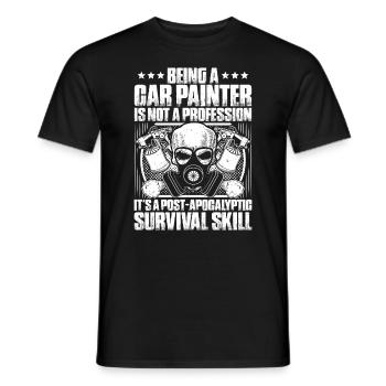 Vehicle painter Painter Vehicle painter - Men's T-Shirt - black - Front - AI Model Male 178 light (178cm)