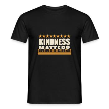 Kindness is important that the inclusion - Men's T-Shirt - black - Front - AI Model Male 178 light (178cm)