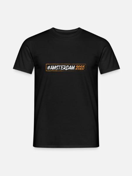 Amsterdam 2023 - Männer T-Shirt - Schwarz