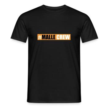 Malle Crew - Men's T-Shirt - black - Front - AI Model Male 178 light (178cm)