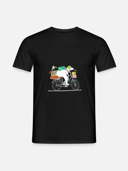 Biker Bär - ab in den Urlaub - Männer T-Shirt - Schwarz