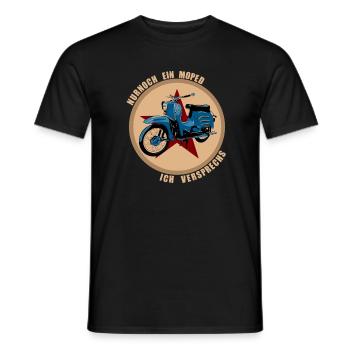 Plus qu’un mobylette escaladé simson cadeau ossi - T-shirt homme - noir - Devant - AI Model Male 178 light (178cm)
