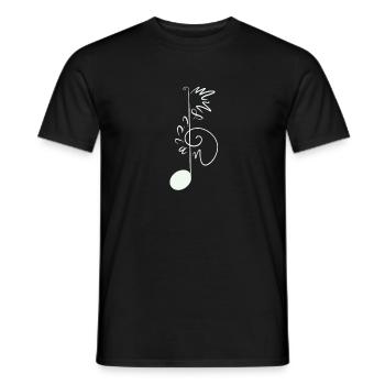 Music Key Musician Musician Gift - Men's T-Shirt - black - Front - AI Model Male 178 light (178cm)