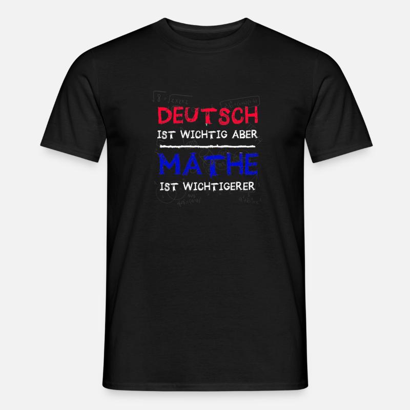 Mathelehrer Mathematik Mathematiker Geschenkidee - Männer T-Shirt - Schwarz