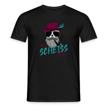Boarischer Lausbua dialekt grantler - Männer T-Shirt - Schwarz - Vorne - AI Model Male 178 light (178cm)
