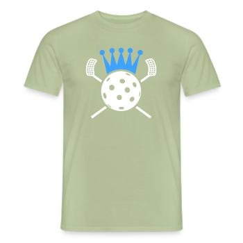 Floorballer Design Floorball Player Floorball - Men's T-Shirt - sage - Front - AI Model Male 178 light (178cm)