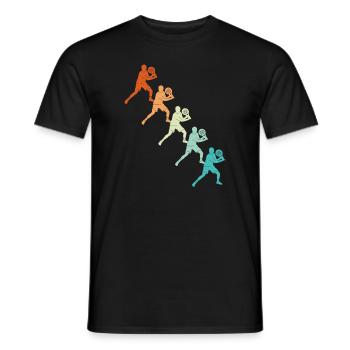 Padel Tennis Vintage Padel Player Padel - Men's T-Shirt - black - Front - AI Model Male 178 light (178cm)