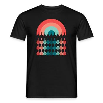 Padel Tennis Padel Tennis Retro Padel Racket Padel - Men's T-Shirt - black - Front - AI Model Male 178 light (178cm)