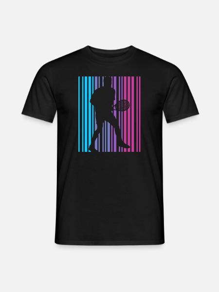 Tennis Spieler Tennisverein vintage Tennisspieler - Männer T-Shirt - Schwarz