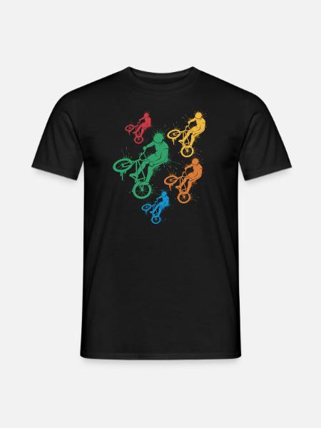 BMX Stunts Vélo Filles Garçons Vélo BMX Enfants - T-shirt homme - noir
