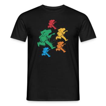 Bass Guitar Bass Guitarist Bass Guitar Bassist - Men's T-Shirt - black - Front - AI Model Male 178 light (178cm)