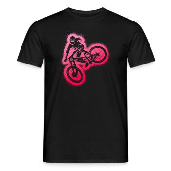 VTT VTT Descente Filles VTT - T-shirt homme - noir - Devant - AI Model Male 178 light (178cm)