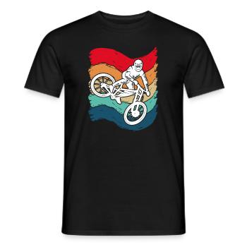 VTT VTT Cycliste Hommes VTT - T-shirt homme - noir - Devant - AI Model Male 178 light (178cm)