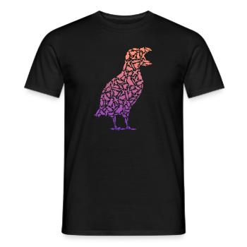 Puffin Puffin Puffin Puffin Girl - Men's T-Shirt - black - Front - AI Model Male 178 light (178cm)