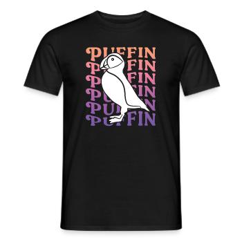 Puffin Puffin Ladies Puffin - Men's T-Shirt - black - Front - AI Model Male 178 light (178cm)