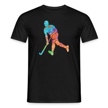 Joueurs de hockey Hockey sur gazon Enfants Hockey Garçons - T-shirt homme - noir - Devant - AI Model Male 178 light (178cm)
