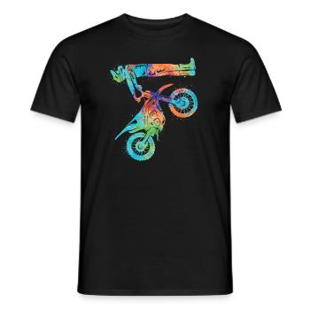Dirt Biker Dirt Bike Enfants Motocross Bike Filles - T-shirt homme - noir - Devant - AI Model Male 178 light (178cm)