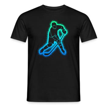 Hockey Players Men Children Hockey Players - Men's T-Shirt - black - Front - AI Model Male 178 light (178cm)