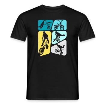 BMX Stunts Bike Tricks Boys Bicycle BMX Kids - Men's T-Shirt - black - Front - AI Model Male 178 light (178cm)