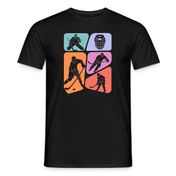 Hockey Players Kids Hockey Players Boys - Men's T-Shirt - black - Front - AI Model Male 178 light (178cm)