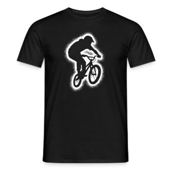 BMX Bike Stunt Boys Vélo BMX Hommes - T-shirt homme - noir - Devant - AI Model Male 178 light (178cm)