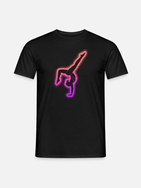Turnerin Gymnastik Handstand Damen Turnen Mädchen - Mænd T-shirt - sort