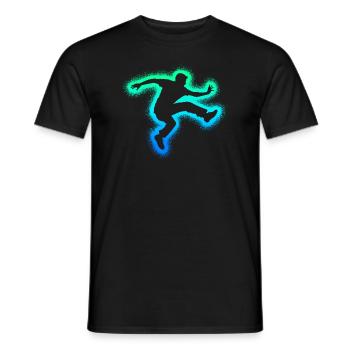 Parkour Running Freerunner Enfants Freerunning - T-shirt homme - noir - Devant - AI Model Male 178 light (178cm)