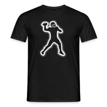 Joueurs de football américain Enfants Football Hommes - T-shirt homme - noir - Devant - AI Model Male 178 light (178cm)