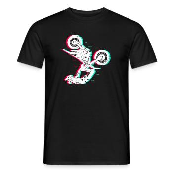 Motocross Dirt Bike Hommes Enfants Dirt Biker Garçons - T-shirt homme - noir - Devant - AI Model Male 178 light (178cm)